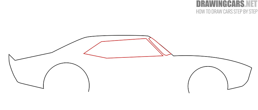 muscle car drawing lesson
