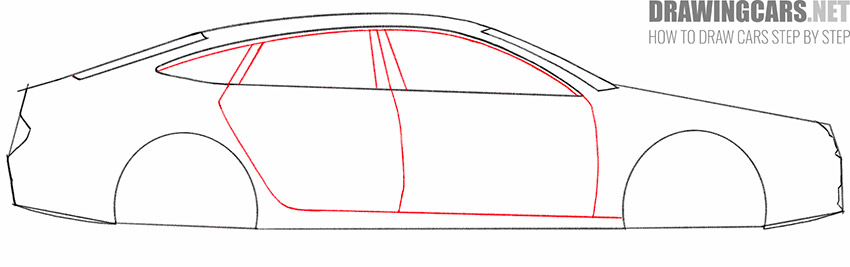 How to Draw a Car from the Side easy