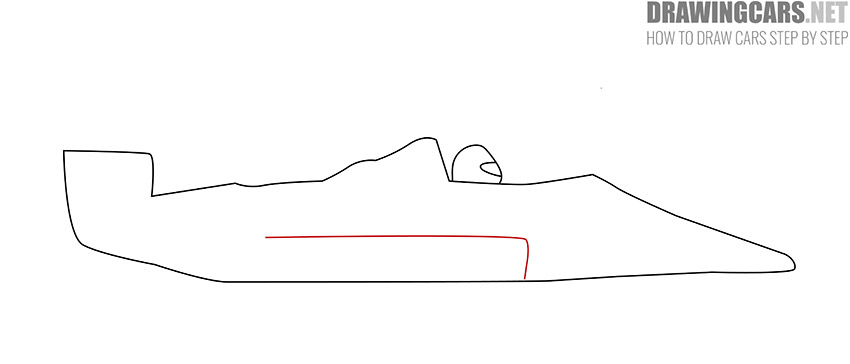 How to Draw a Formula 1 Car for Kids simple