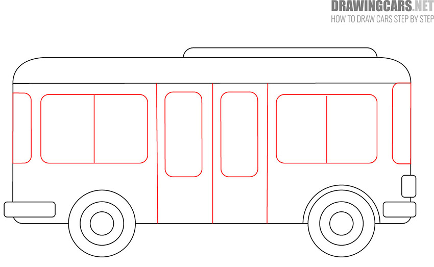 How to Draw a Tram for beginners