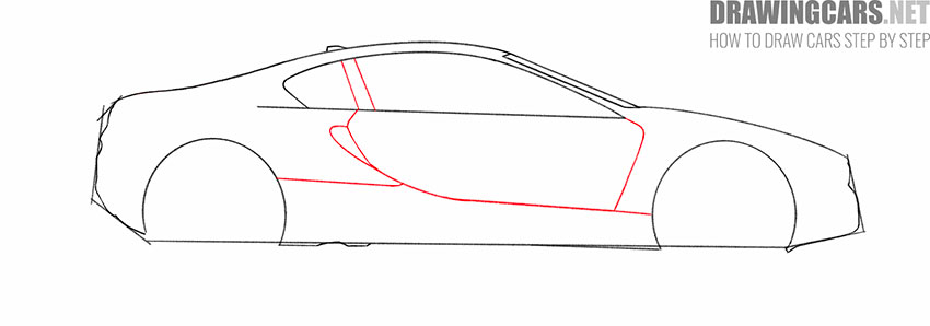 how to draw a bmw i8 simple
