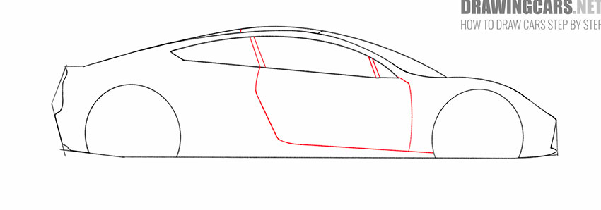 tesla roadster drawing guide