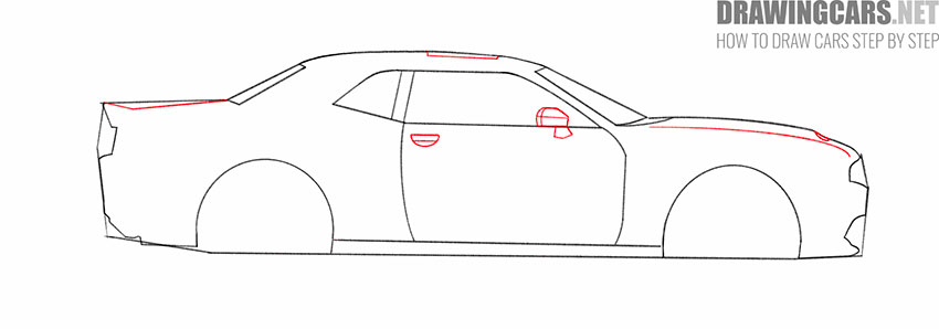 Dodge Challenger drawing guide