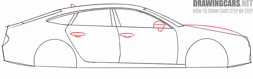 How to Draw a Car from the Side simple