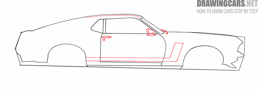 classic ford mustang drawing tutorial