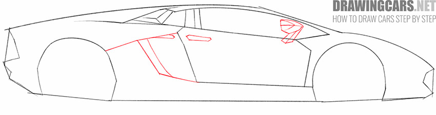 how to draw a lamborghini car easy