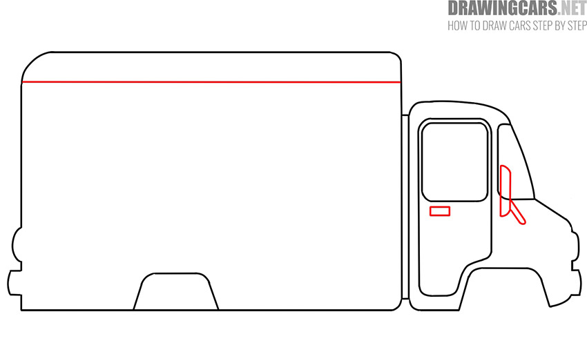 how to draw a mini truck cartoon