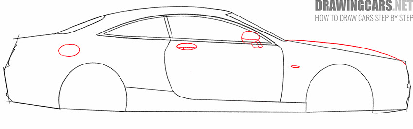 mercedes benz car drawing guide