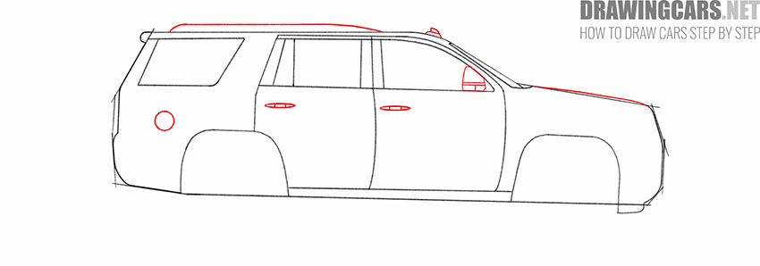 simple Cadillac Escalade drawing