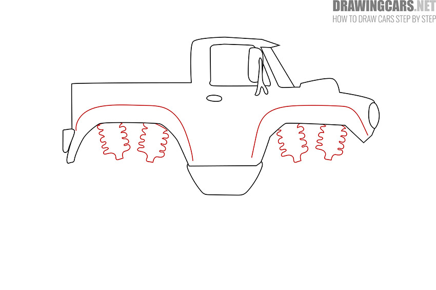Monster Truck drawing guide