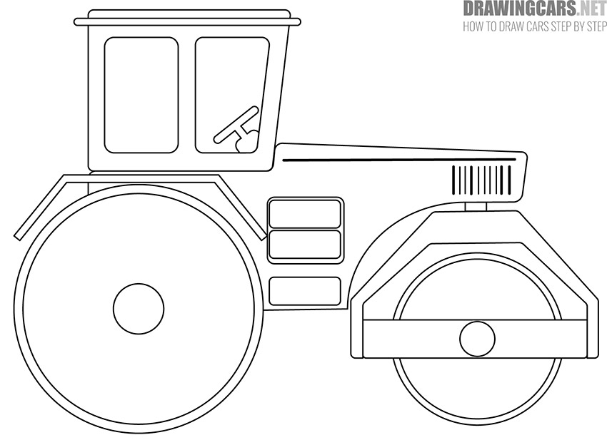 Tractor drawing tutorial