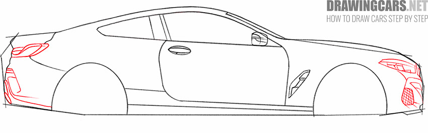 simple BMW 8 Series drawing