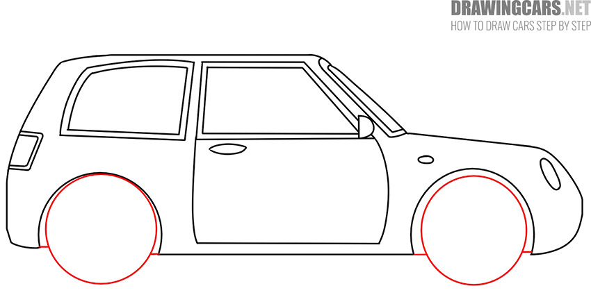 How to Draw a Small Car for beginners