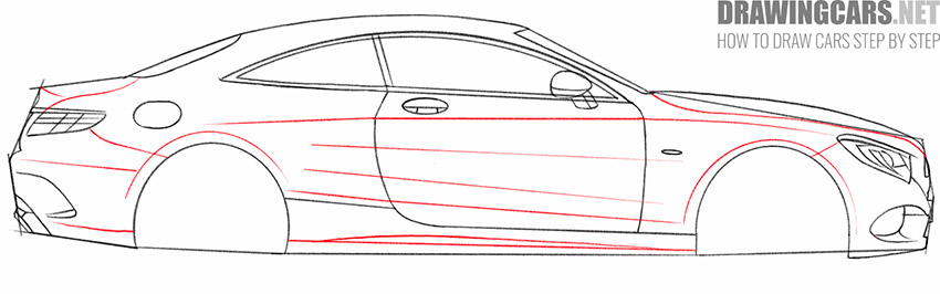 Mercedes-Benz drawing lesson step by step
