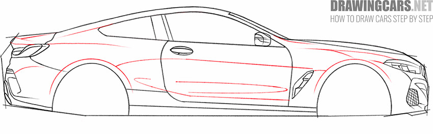 easy BMW 8 Series drawing