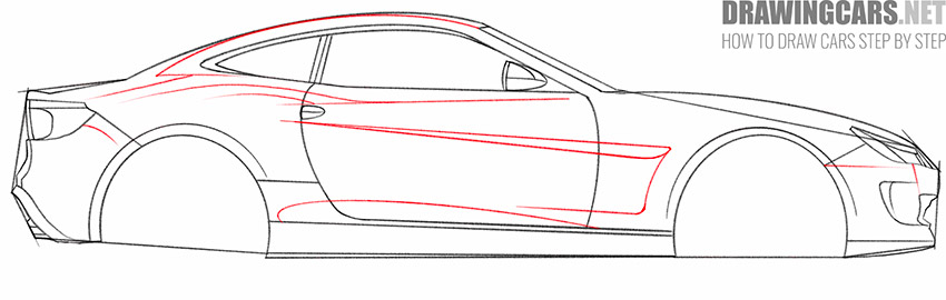 fast car drawing tutorial