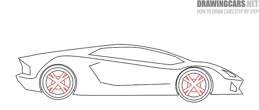 how to draw a lambo easy step by step