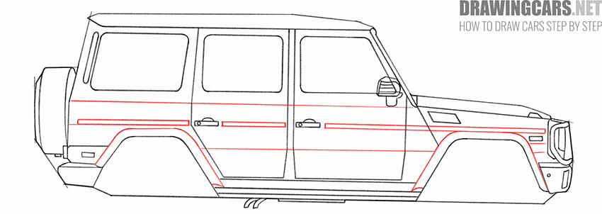 mercedes g-class drawing guide