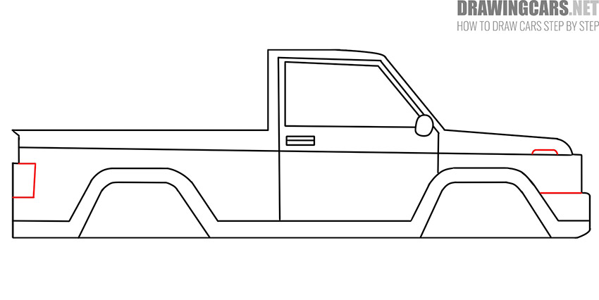 pickup truck drawing lesson