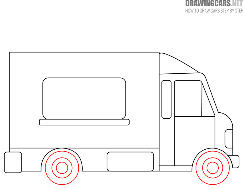 simple ice cream truck drawing