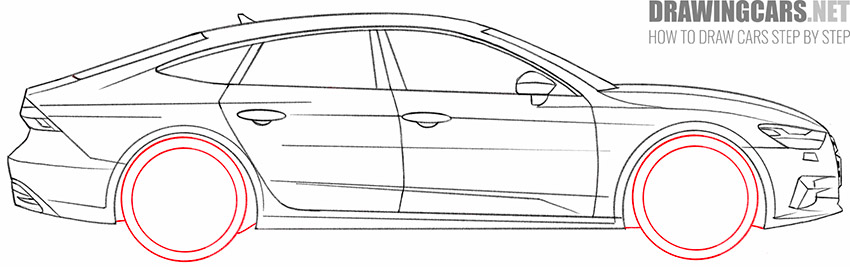 Car from the Side drawing very easy