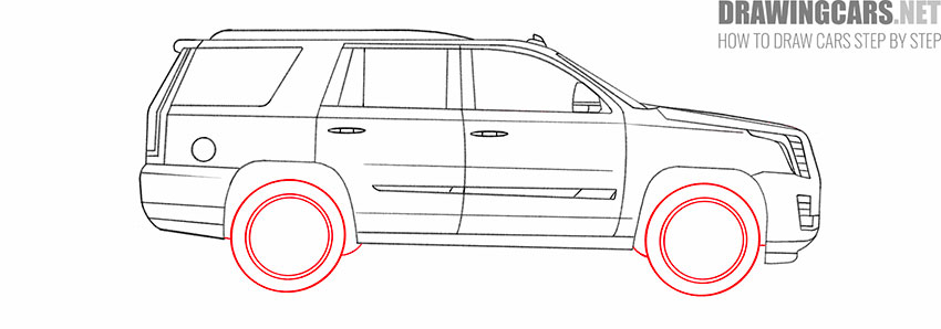 How to Draw a Cadillac Escalade easy