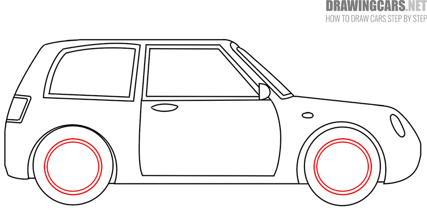How to Draw a Small Car simple