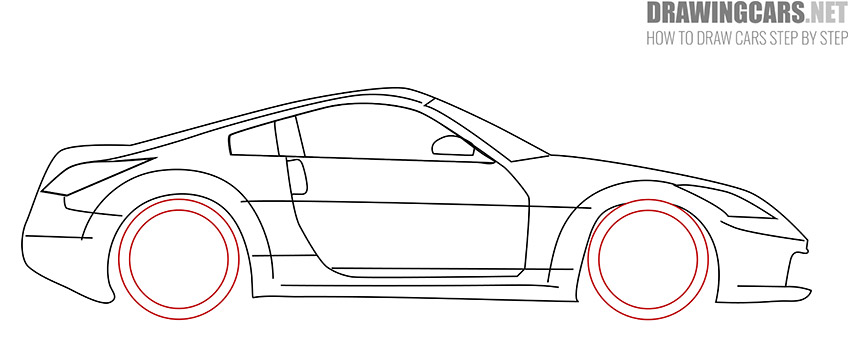 Sports Car drawing guide