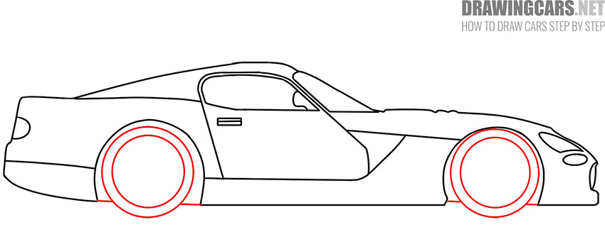 Supercar drawing guide