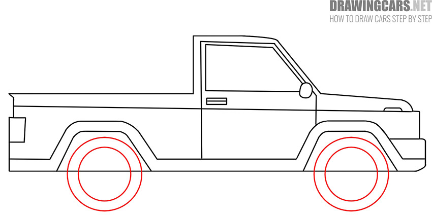 pickup truck drawing tutorial