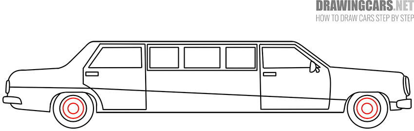 simple Limousine drawing