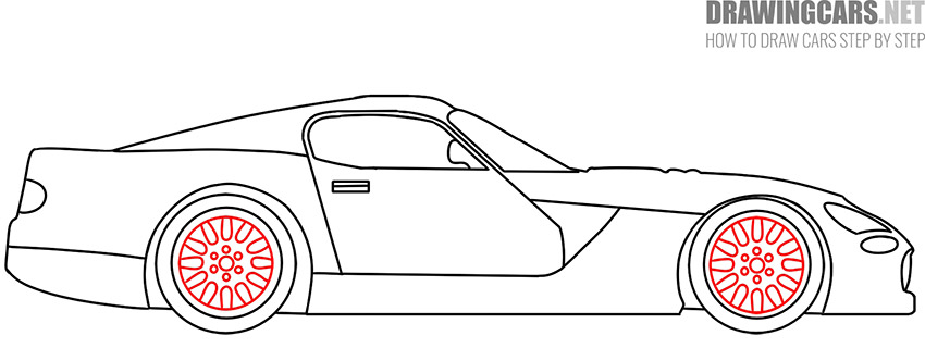 simple Supercar drawing