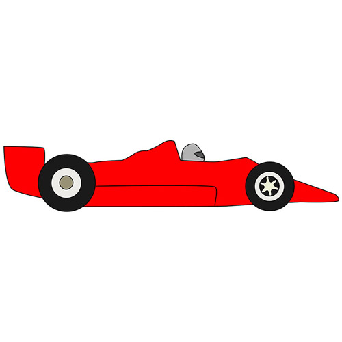 How to Draw a Formula 1 Car for Kids