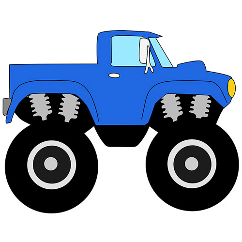 How to Draw a Monster Truck for Kids