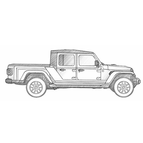 How to Draw a Jeep Gladiator