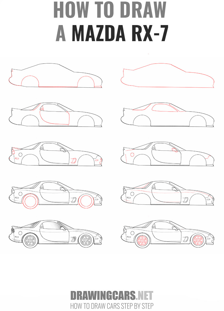 how to draw a mclaren p1 step by step