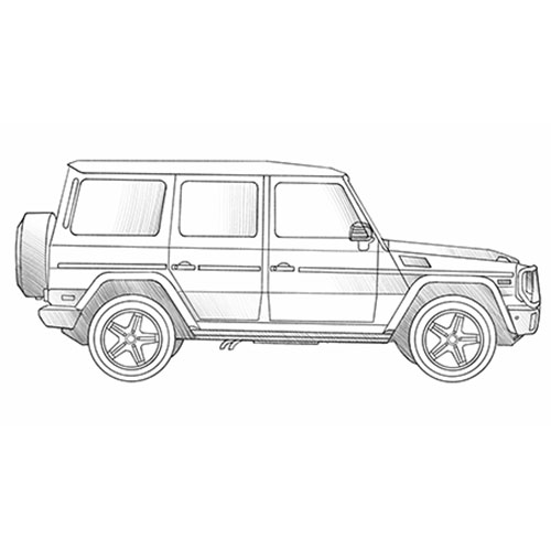 How to Draw a Mercedes G-Class