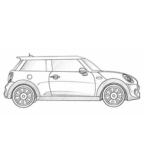 How to Draw a Mini Cooper