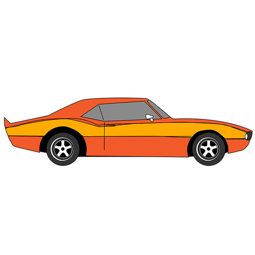 How to Draw a Muscle Car for Kids