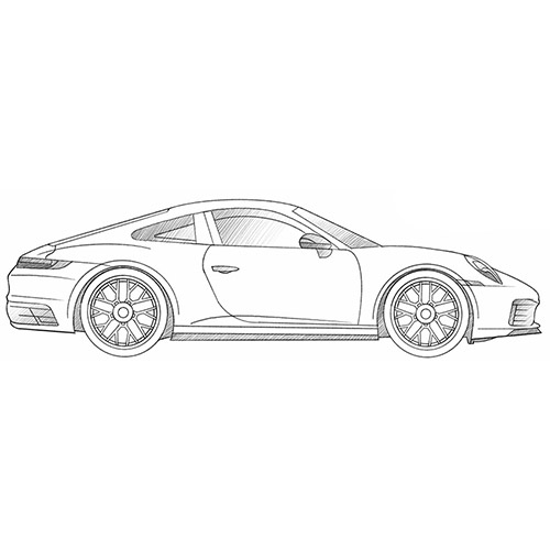 How to Draw a Porsche