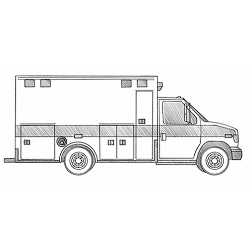 How to Draw an Ambulance Truck